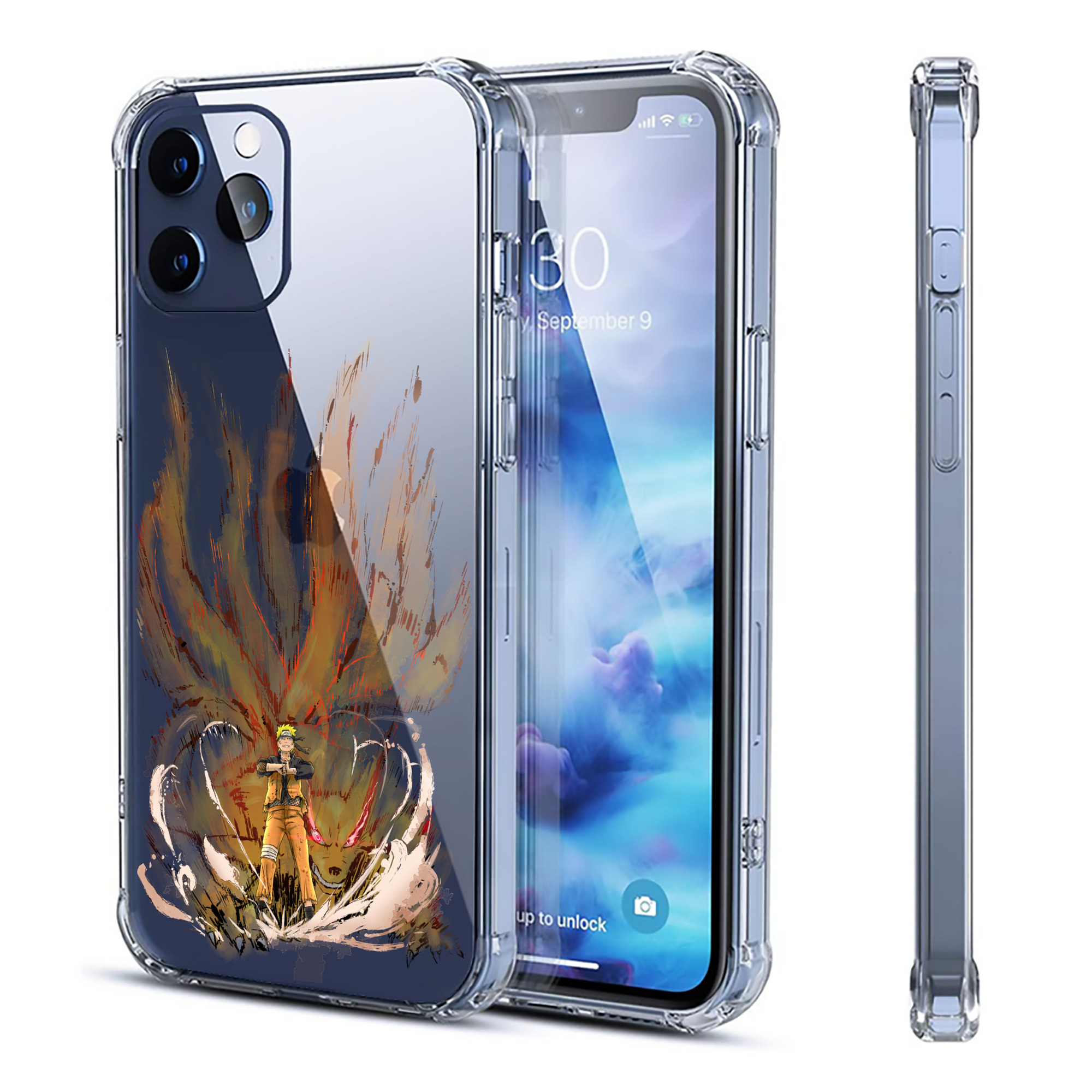 （画像用） NARUTO -ナルト- うずまき ナルト Uzumaki Naruto 【iPhone 12シリーズ対応】透明スマホケース（クリアソフトケース）